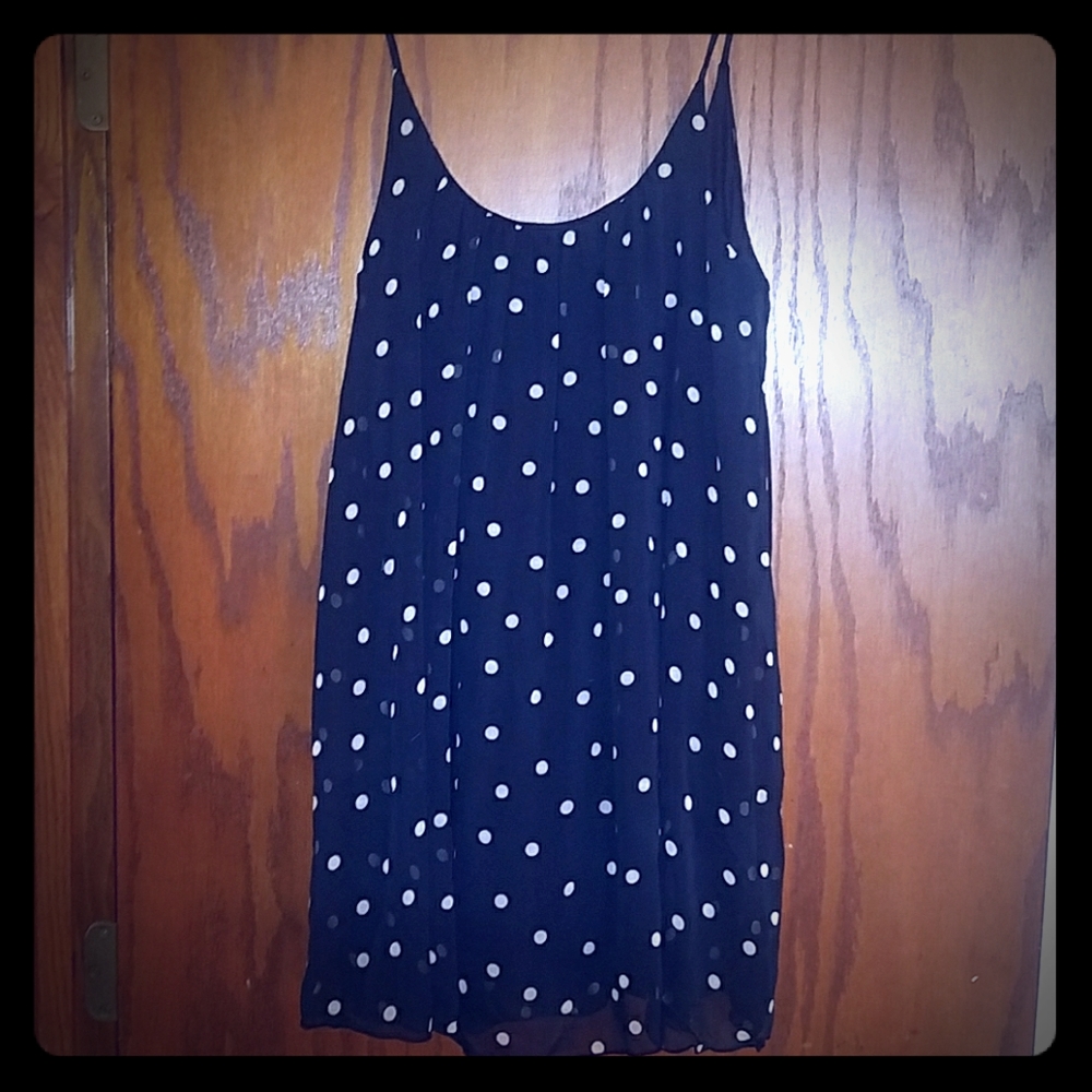 Polka Dot Spaghetti Strap Mini Dress